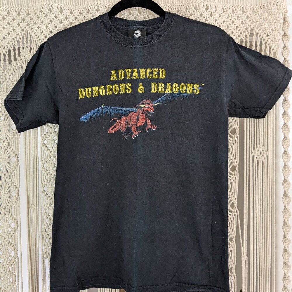 Vintage Jinx Brand Advanced Dungeons and Dragons black tshirt Sm